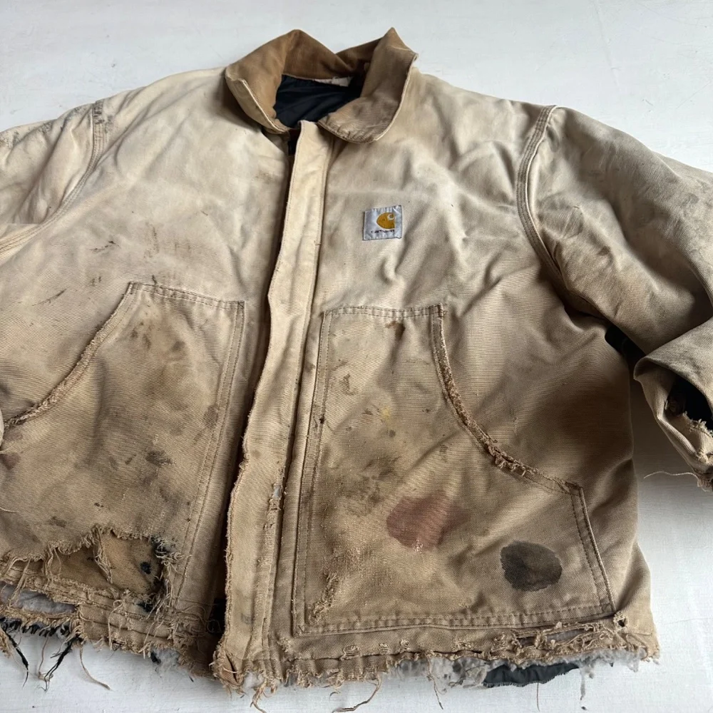 Carhartt Vintage Detroit Distressed Faded Arctic Insulated Jacket - Picture 4 of 9